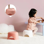 Kinderhocker für Zuhause, Wohnzimmer, Dreieck, kleiner Hocker, rutschfest, kurzer Plastikhocker, klein