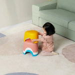 Kinderhocker für Zuhause, Wohnzimmer, Dreieck, kleiner Hocker, rutschfest, kurzer Plastikhocker, klein