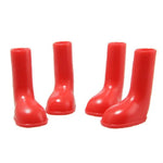 4er-Set wasserdichte, rutschfeste Hunde-Regenstiefel, Größen: S, M, L