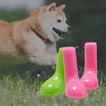 4er-Set wasserdichte, rutschfeste Hunde-Regenstiefel, Größen: S, M, L