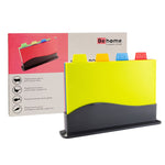 4-in-1 Klassifiziertes Schneidebrett, Multifunktionales Haushalts-Schneidebrett-Set aus Kunststoff für Obst, 4-in-1 Quadratisch