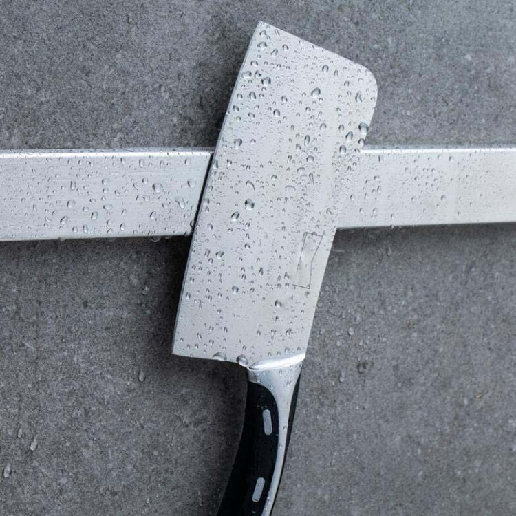 Edelstahl Messerhalter Küchenablage Magnethalter Messerleiste, 30cm Rotes Zahnfleisch, 30cm Nagelfreier Kleber, 40cm Rotes Zahnfleisch, 40cm Nagelfreier Kleber, 50cm Rotes Zahnfleisch, 50cm Nagelfreier Kleber