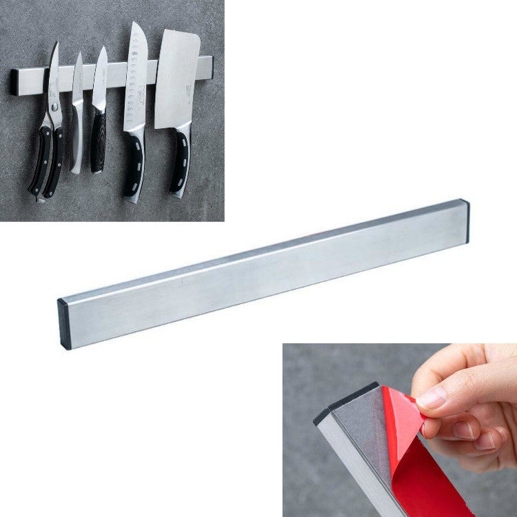 Edelstahl Messerhalter Küchenablage Magnethalter Messerleiste, 30cm Rotes Zahnfleisch, 30cm Nagelfreier Kleber, 40cm Rotes Zahnfleisch, 40cm Nagelfreier Kleber, 50cm Rotes Zahnfleisch, 50cm Nagelfreier Kleber