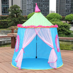 Kinder Spielhaus Jurte Faltbares Spielzelt, 120x110x110cm Blau, 120x110x110cm Rosa