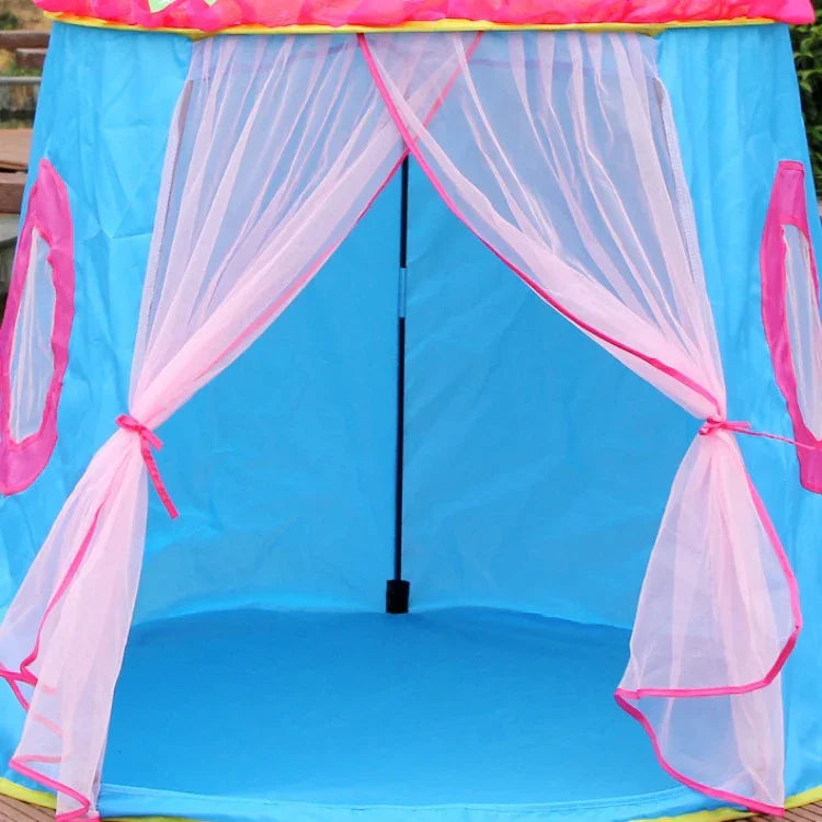 Kinder Spielhaus Jurte Faltbares Spielzelt, 120x110x110cm Blau, 120x110x110cm Rosa