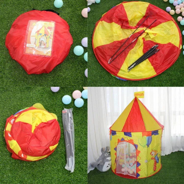 Kinder Spielhaus Jurte Faltzelt, 100x100x135cm Zirkus