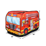 Kinder Spielzelt Stoff Feuerwehrauto Polizeiauto Schulbus Spielhaus, Feuerwehrauto, Polizeiauto, Schulbus, Eiswagen
