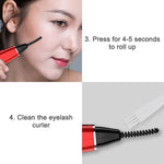 Elektrische Wimpernzange, aufladbares Beauty-Tool, 380 mAh (Rot), 380 mAh (Weiß)