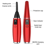 Elektrische Wimpernzange, aufladbares Beauty-Tool, 380 mAh (Rot), 380 mAh (Weiß)