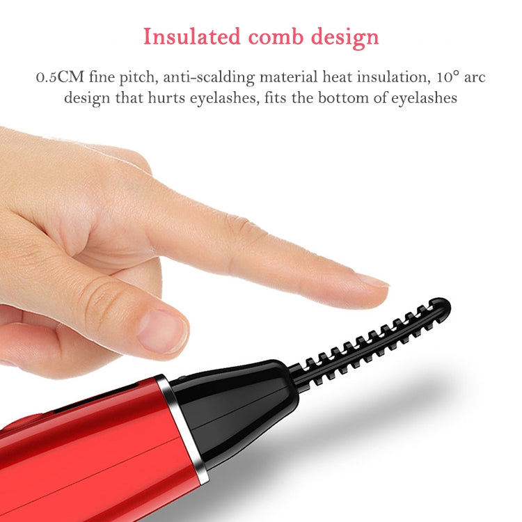 Elektrische Wimpernzange, aufladbares Beauty-Tool, 380 mAh (Rot), 380 mAh (Weiß)