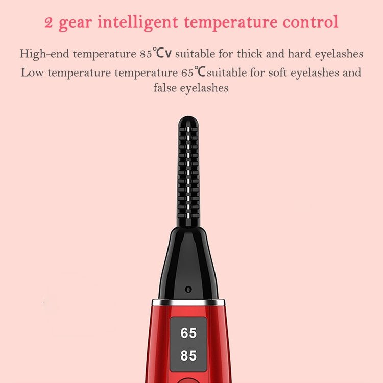 Elektrische Wimpernzange, aufladbares Beauty-Tool, 380 mAh (Rot), 380 mAh (Weiß)