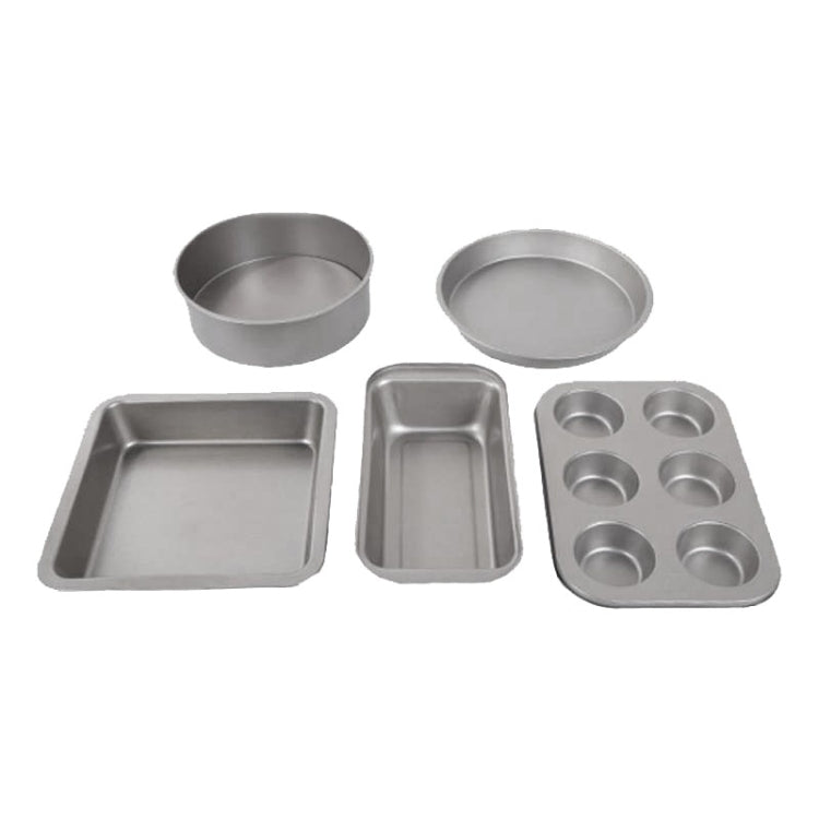 5 in 1 Kuchenform Pizza Backform Haus Gebäck Keks Brot Backwerkzeug Set, 5 in 1