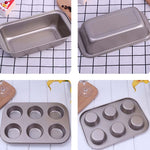 5 in 1 Kuchenform Pizza Backform Haus Gebäck Keks Brot Backwerkzeug Set, 5 in 1