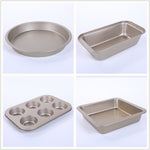 5 in 1 Kuchenform Pizza Backform Haus Gebäck Keks Brot Backwerkzeug Set, 5 in 1