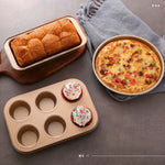 5 in 1 Kuchenform Pizza Backform Haus Gebäck Keks Brot Backwerkzeug Set, 5 in 1
