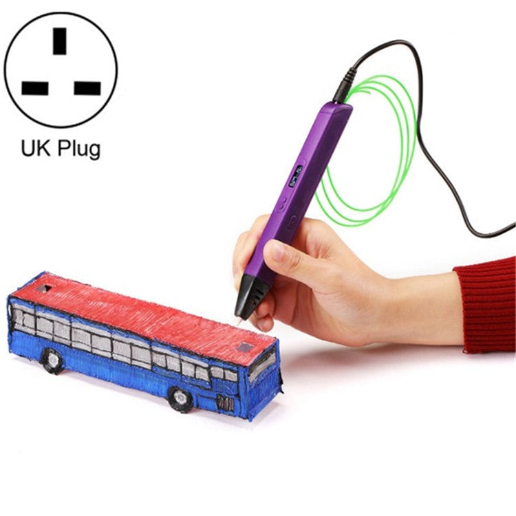 RP800A Kinder Lernspielzeug 3D-Druckstift, US-Stecker, EU-Stecker, AU-Stecker, UK-Stecker
