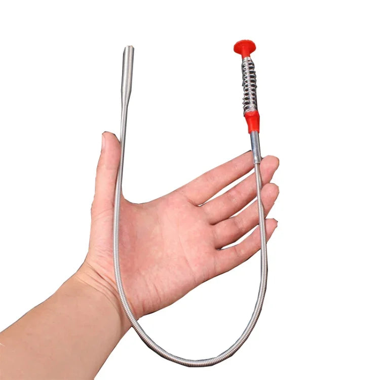 Handbürste aus Metall mit Drahtgriff zur Reinigung von Küchenspülen und Abflussrohren, 60 cm