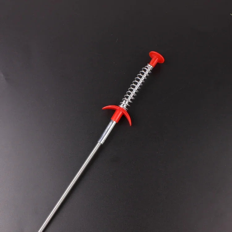 Handbürste aus Metall mit Drahtgriff zur Reinigung von Küchenspülen und Abflussrohren, 60 cm