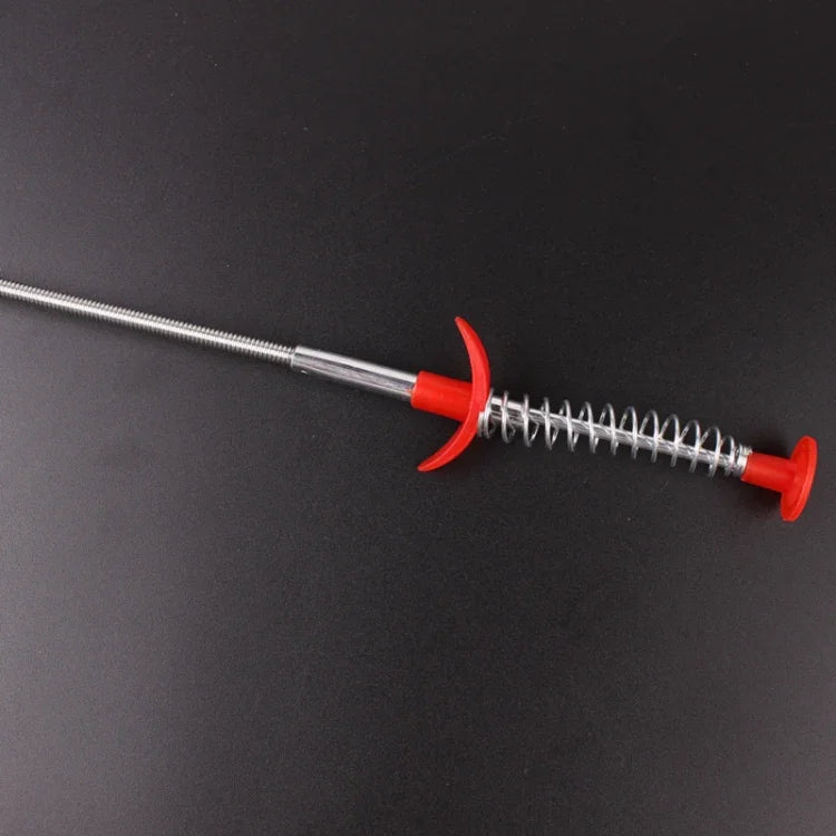 Handbürste aus Metall mit Drahtgriff zur Reinigung von Küchenspülen und Abflussrohren, 60 cm