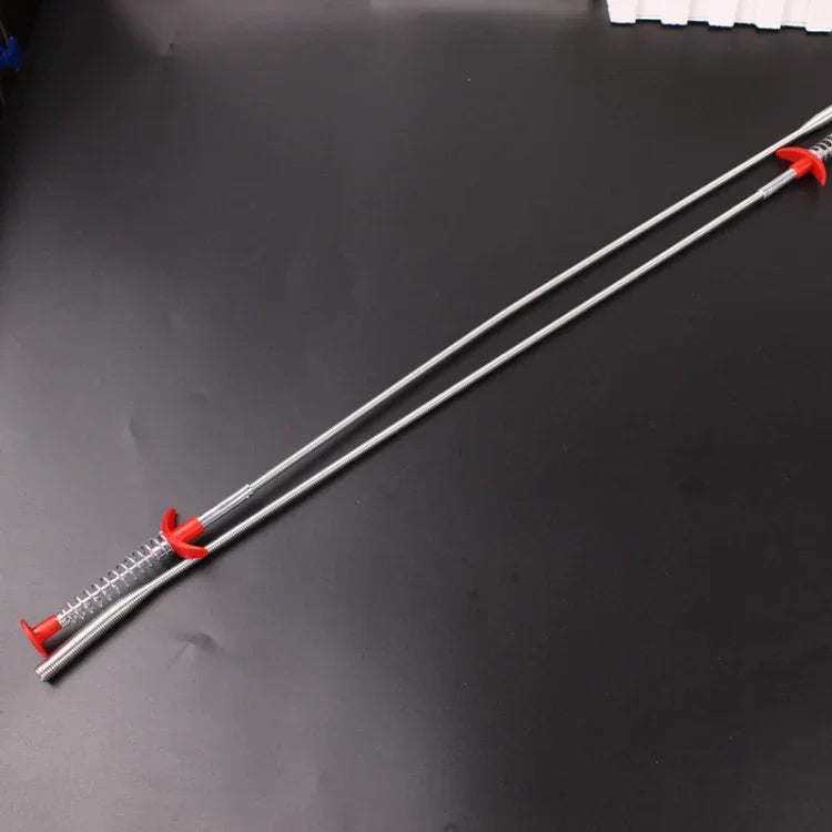Handbürste aus Metall mit Drahtgriff zur Reinigung von Küchenspülen und Abflussrohren, 60 cm