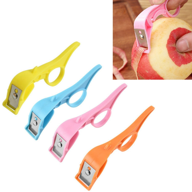 Küchen-Fruchtschäler, Edelstahl-Schälmesser, Lieferung in zufälliger Farbe