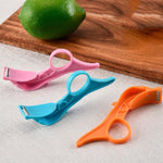 Küchen-Fruchtschäler, Edelstahl-Schälmesser, Lieferung in zufälliger Farbe