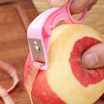 Küchen-Fruchtschäler, Edelstahl-Schälmesser, Lieferung in zufälliger Farbe