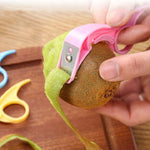 Küchen-Fruchtschäler, Edelstahl-Schälmesser, Lieferung in zufälliger Farbe