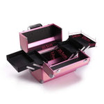 Professioneller Make-up-Koffer Schönheitssalon-Maniküre-Werkzeugkasten, Magisches Rot, Korallenpuder, Elegantes Schwarz, Edelpuder, Übergröße Schwarz, Übergröße Rosa