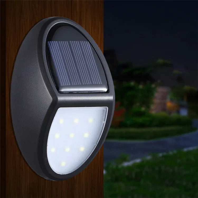 10 LEDs SMD 2835 Solarbetrieben IP65 Wasserdicht Bewegungssensor LED-Wandleuchte für den Außenbereich und Hof