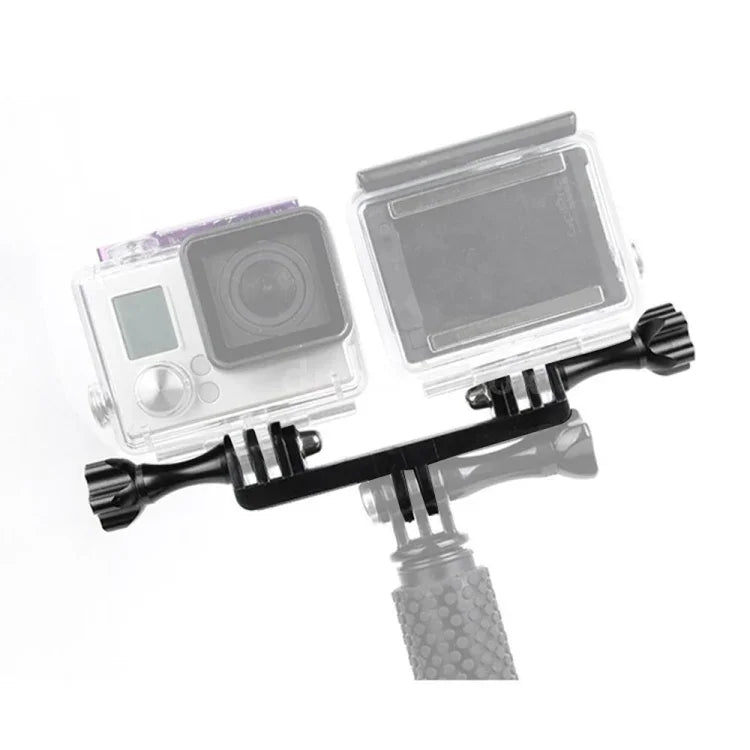 Doppelhalterung mit Schraubbefestigungsadapter für GoPro