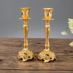 Zwei Stück/Set Saphir Einzelkerzenhalter Abendessen Kerzenständer Dekoration Hochzeit Kerzenhalter, 7.6X7.6X18.8cm