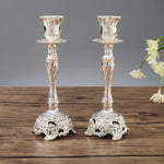 Zwei Stück/Set Saphir Einzelkerzenhalter Abendessen Kerzenständer Dekoration Hochzeit Kerzenhalter, 7.6X7.6X18.8cm