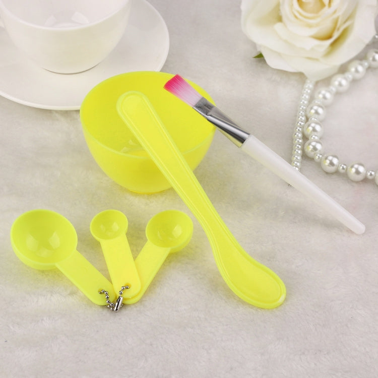 4-in-1 DIY-Gesichtsmasken-Set mit Rührschüssel, Pinsel, Löffel und Stäbchen – Professionelles Gesichtspflege-Set für Frauen, erhältlich in Rot, Blau, Lila und Hellgelb