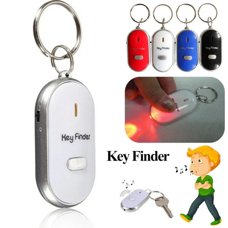 Mini-LED-Pfeife, Schlüsselfinder mit Blink- und Pieptonfunktion, Fernbedienungs-Schlüsselfinder, Schlüsselring für Kinder