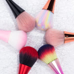 Nagelstaub-Reinigungsbürste Nagelglitzer-Entferner UV-Gel-Puder-Entfernung Acrylnagelbürsten Manikürewerkzeuge, Roségold, Roségoldfarbene Haare, Rot, Rosa Kleine Taille, Schwarz Kleine Taille, Farbverlauf