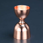Edelstahlweinmaß Unzenbecher Mischmessbecher, Roségold, Rotguss, Tyrannengold, Spiegellicht