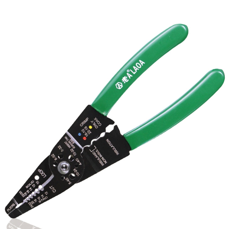 8 Zoll Multifunktionale Kabelisolationsschneidezange Drahtabisolierzange Elektriker Reparaturwerkzeug, 8 Zoll Abisolierzange