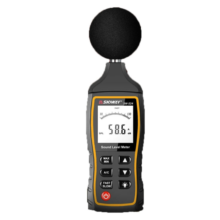 SNDWAY Handheld hochpräzises Geräusch-Dekibel-Messgerät, SW523, SW524 (Speicher+USB-Kommunikation)