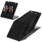 10er-Set Ohrring-Regal Displayständer Halter L-förmig Rechteck Acryl Professionelle Ohrstecker Schmuckhalterung