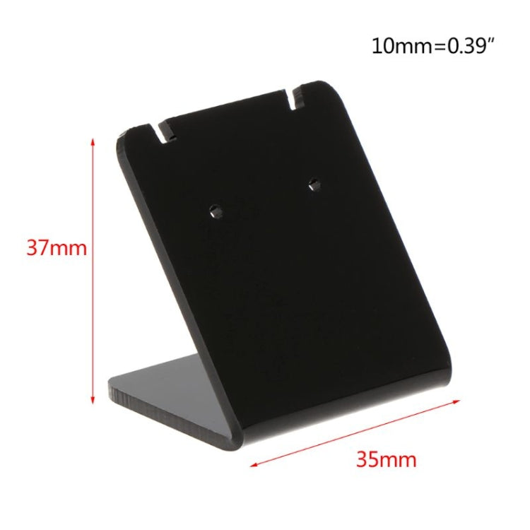 10er-Set Ohrring-Regal Displayständer Halter L-förmig Rechteck Acryl Professionelle Ohrstecker Schmuckhalterung