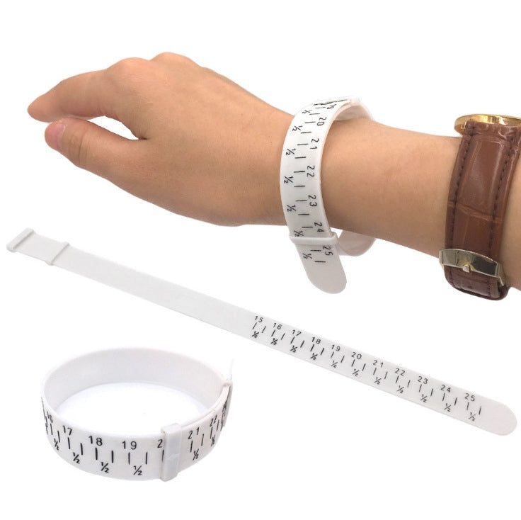 Gürtel-Stil Standard Armband Messkreis Handgelenkband Messwerkzeug Armreif Schmuckherstellung Messlehre Hand Schmuck Messwerkzeug