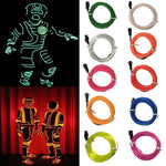 Flexible LED Light EL Wire String Strip Rope Glow Decor Neon Lamp USB Controlle  3M Energy saving Mask glasses glow line F277, TBD0156472001A, TBD0156472001B, TBD0156472001C, TBD0156472001D, TBD0156472001E, TBD0156472001F, TBD0156472001G, TBD0156472001...