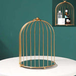 Kosmetikaufbewahrungsregal Vogelkäfig Desktop Regal Kommode Hautpflege Finishing Regal, Klein Schwarz, Groß Schwarz, Klein Gold, Groß Gold