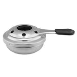 Outdoor Mini Edelstahlgriff Spirituskocher Camping Brennstoff Kleiner Hot Pot Winddichter Spirituskocher, 9,5 cm