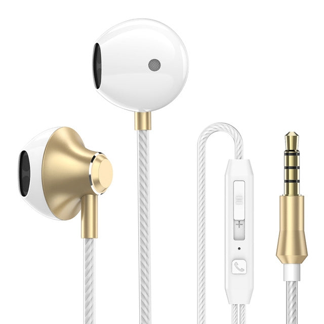 PTM D31 Ohrhörer Stereo Bass Ohrhörer mit Mikrofon Freisprech Sport Gaming Ohrhörer für Mobiltelefone Samsung Xiaomi