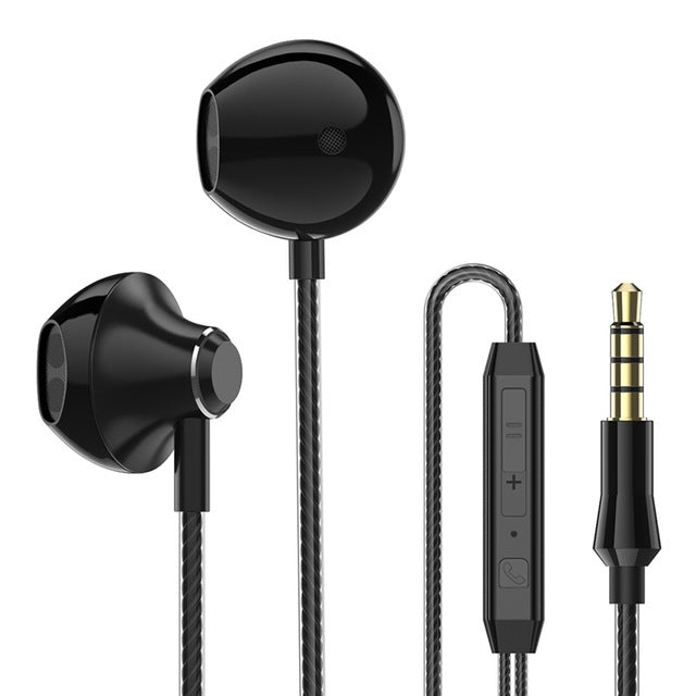 PTM D31 Ohrhörer Stereo Bass Ohrhörer mit Mikrofon Freisprech Sport Gaming Ohrhörer für Mobiltelefone Samsung Xiaomi