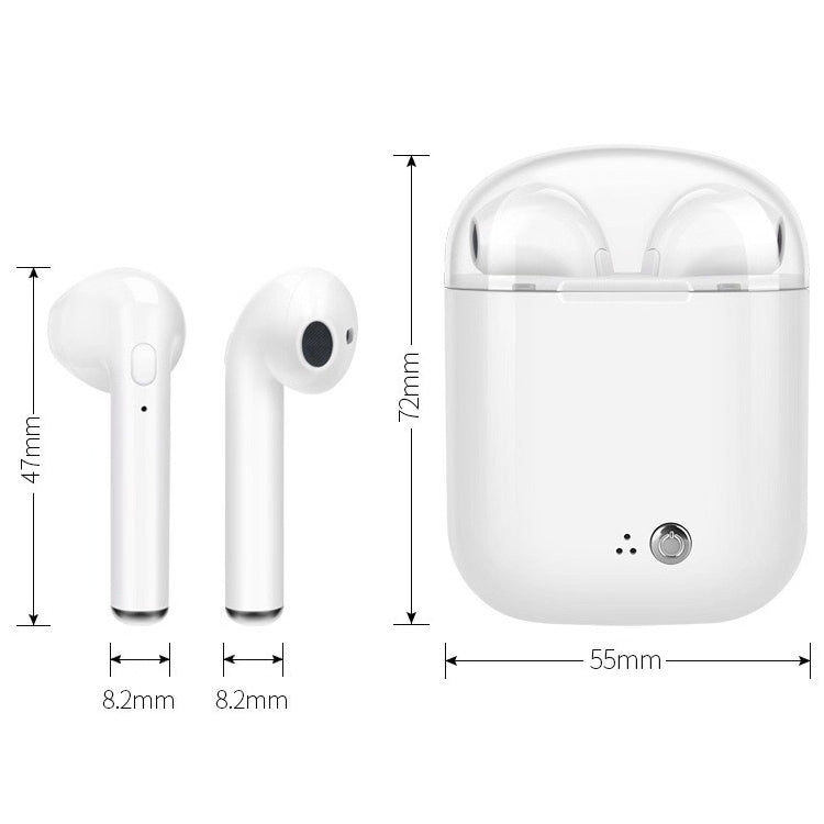 I7s Binaurales Kabelloses Bluetooth Headset TWS Ohrhörer mit Ladebox Verchromt