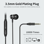 Langsdom M305 Bass Ohrhörer für Telefon 3,5mm In-Ear Metall Ohrhörer mit HD Mikrofon Ohrstöpsel für xiaomi iPhone Samsung