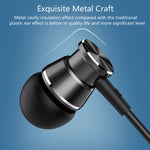 Langsdom M305 Bass Ohrhörer für Telefon 3,5mm In-Ear Metall Ohrhörer mit HD Mikrofon Ohrstöpsel für xiaomi iPhone Samsung